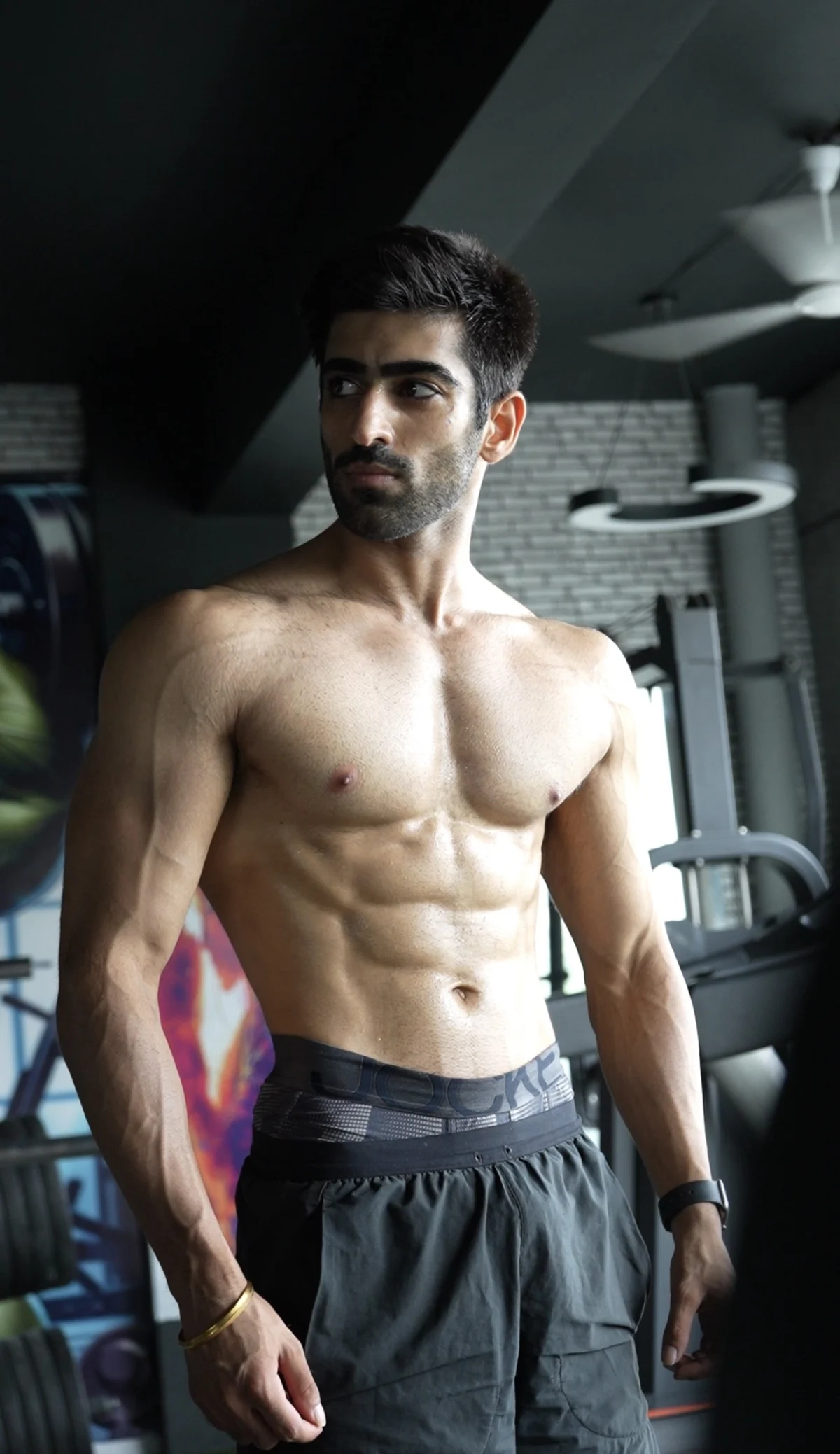 Harshman Arora standing in the gym